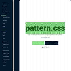 Background Patterns in CSS
