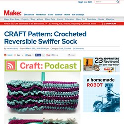 CRAFT Pattern: Crocheted Reversible Swiffer Sock : Daily source of DIY craft projects and inspiration, patterns, how-tos