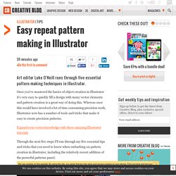 Easy repeat pattern making in Illustrator