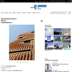 Brick Pattern House / Alireza Mashhadmirza