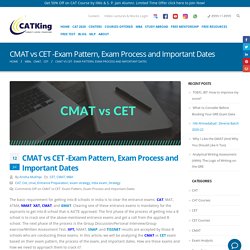 CMAT vs CET - Exam Pattern, Exam Process and Important Dates
