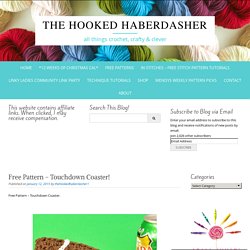 Free Pattern - Touchdown Coaster! - The Hooked Haberdasher