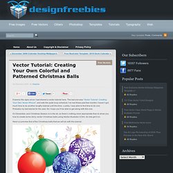 Vector Tutorial: Creating Your Own Colorful and Patterned Christmas Balls