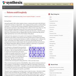 Patterns amid Complexity