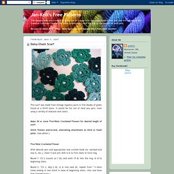 Jan-Knit's Free Patterns: Daisy-Chain Scarf