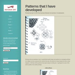 Patterns that I have developed