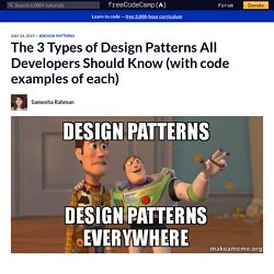 The 3 Types of Design Patterns All Developers Should Know (with code examples of each)