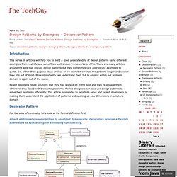 Design Patterns by Examples – Decorator Pattern