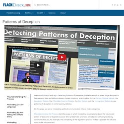 Patterns of Deception - Politics