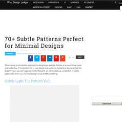 70+ Subtle Patterns Perfect for Minimal Designs