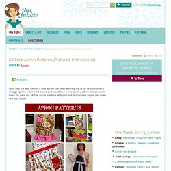 24 Free Apron Patterns {Pictured Instructions