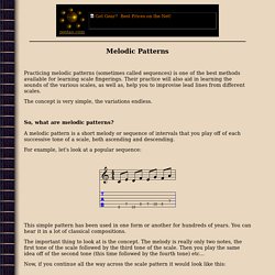 Melodic Patterns - 112 scale sequences for improving melodic freedom