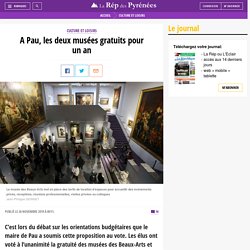 A Pau, les deux musées gratuits pour un an