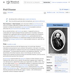 Paul Cézanne - Wikipédia