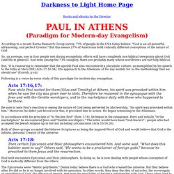 Paul in Athens - Sermon