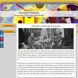 Paul Klee and Wassily Kandinsky