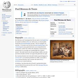 Paul Moreau de Tours - Wikipédia - Nightly