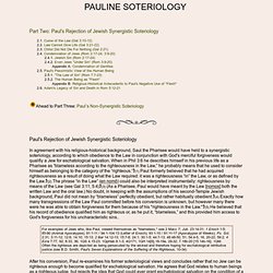 Pauline Soteriology