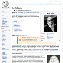 Paulo FREIRE - Pédagogue