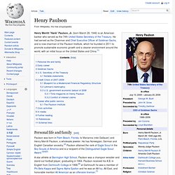 Henry Paulson - Wiki