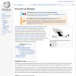 WIKIPEDIA Pauvreté au Mexique