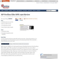 HP Pavilion Elite HPE-190t Review