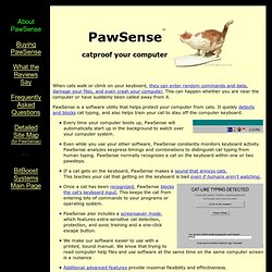 PawSense helps you catproof your computer.