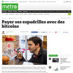 Payer ses espadrilles avec des bitcoins