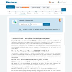 Bangalore Electricity Bill Payment Online