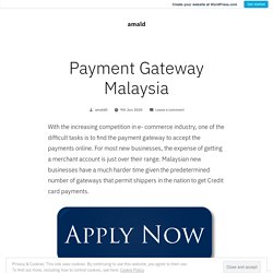 Payment Gateway Malaysia – amald