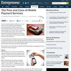 The Pros and Cons of Mobile Payment Services