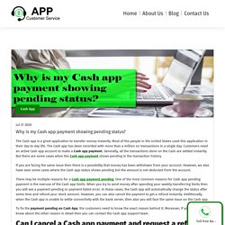 Why It Is Showing Cash App Payment Pending Status?