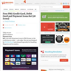 Free PNG Credit Card, Debit Card and Payment Icons Set (18 Icons) - Smashing Magazine