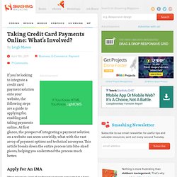 Taking Credit Card Payments Online: What’s Involved?