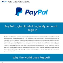 PayPal Login My Account – Sign In