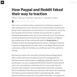 How Paypal and Reddit faked their way to traction — Design + Startups
