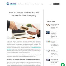 Best Payroll Service: How to Choose for Your Company