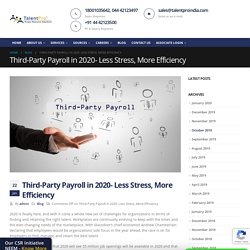 Third-Party Payroll in 2020- Less Stress, More Efficiency