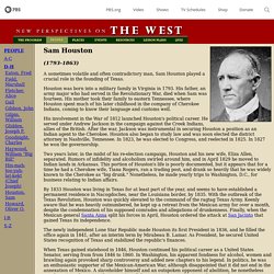 THE WEST - Sam Houston