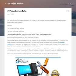 PC Repair Services Dallas