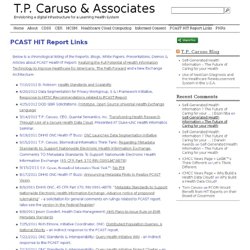 PCAST & NEA – T.P. Caruso & Associates*