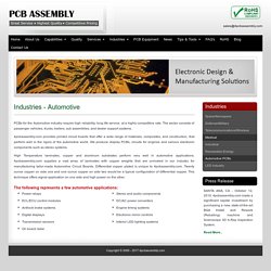 Automotive Electronics Design - 4PCBAssembly