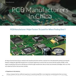 PCB Manufacturer