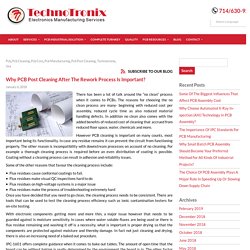 PCB Post Cleaning can result in reliability issues! - Technotronix
