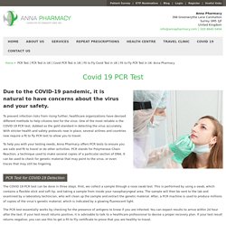 Fit to Fly PCR Test in UK- Anna Pharmacy