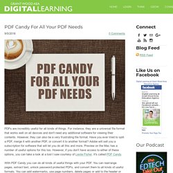 PDF Candy & PDF Tips for Teachers