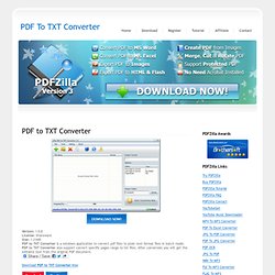 PDF to TXT Converter - Free Download