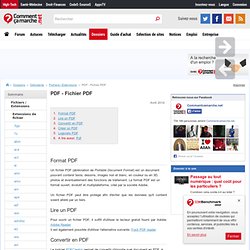 PDF - Fichier PDF