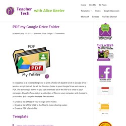 PDF mon dossier Google Drive