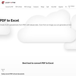 Convert PDF to Excel